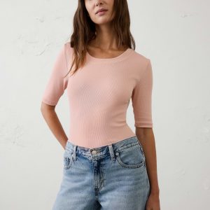 Витрина ribbed elbow sleeve t shirt