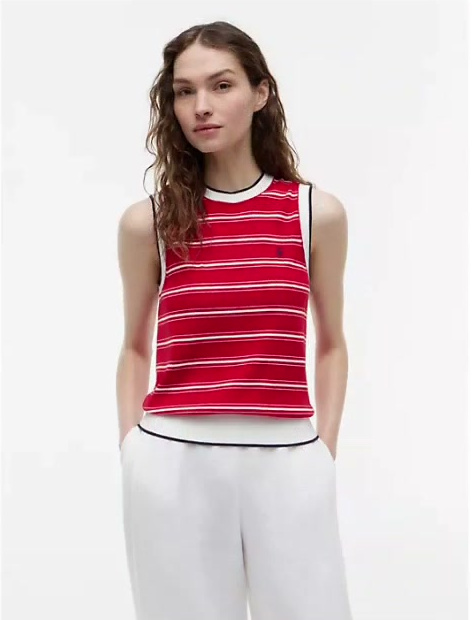 striped sweater vest