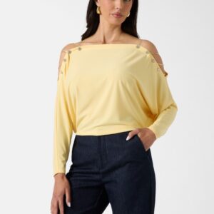 eco adri off the shoulder crystal top