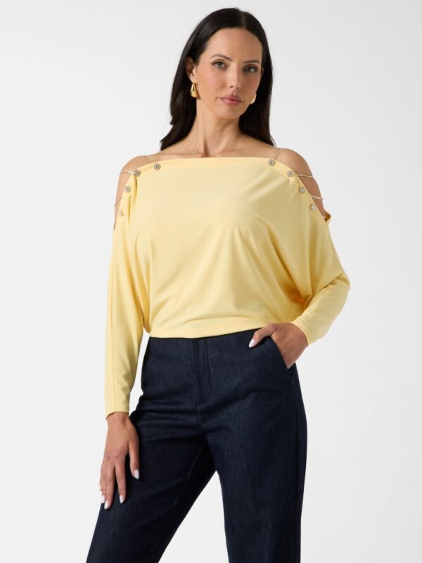 eco adri off the shoulder crystal top