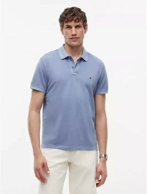 garment dyed regular fit polo