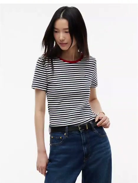 slim fit striped favorite t shirt