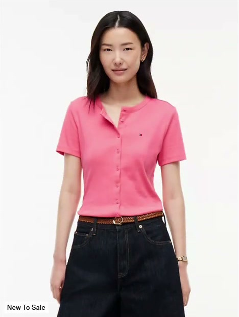 button front favorite t shirt