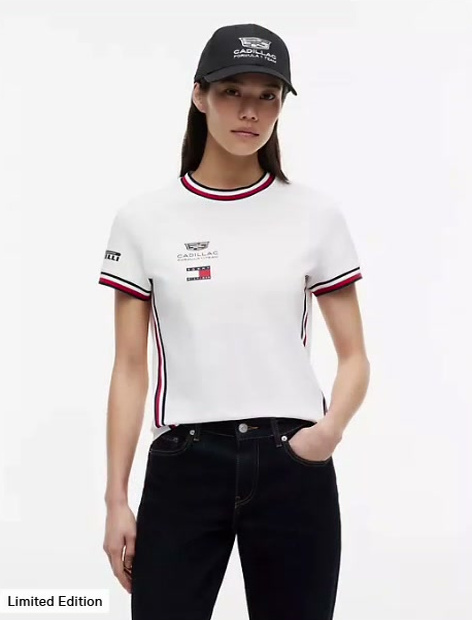 tommy x cadillac f1 team replica t shirt