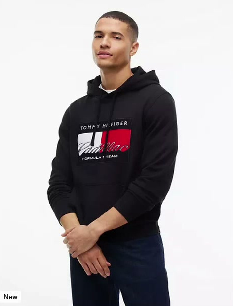 tommy x cadillac fl@ team flag hoodie