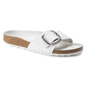 madrid big buckle natural leather