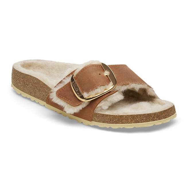 madrid big buckle shearling natural leather oiled madrid big buckle shearling natural leather oiled