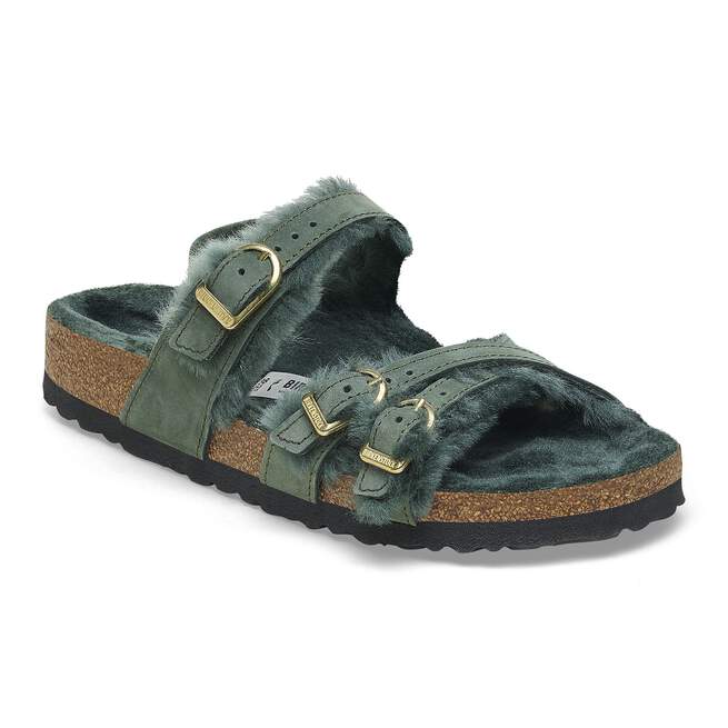 franca shearling nubuck leather thyme franca shearling nubuck leather thyme