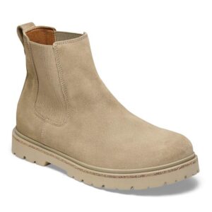 highwood slip on men suede leather dark tea