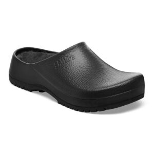super birki shearling polyurethane jet black
