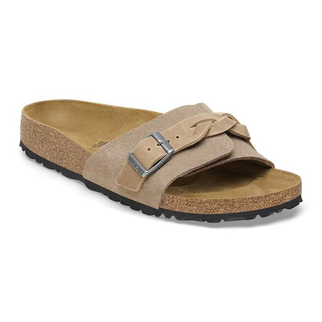 oita braided suede leather taupe oita braided suede leather taupe