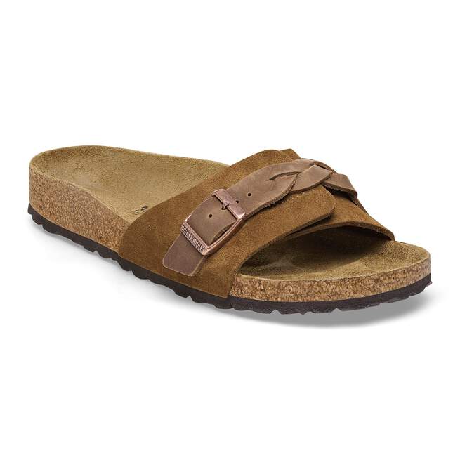 oita braided suede leather taupe oita braided suede leather taupe
