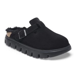 boston chunky shearling suede leather