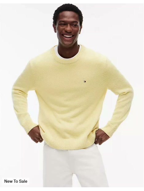 relaxed fit boucle sweater