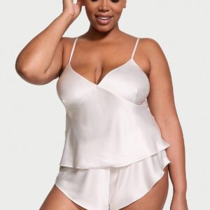 Home satin open back cami & shorts set