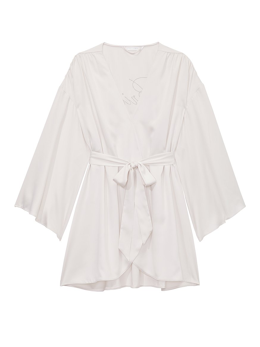 satin short robe satin short robe