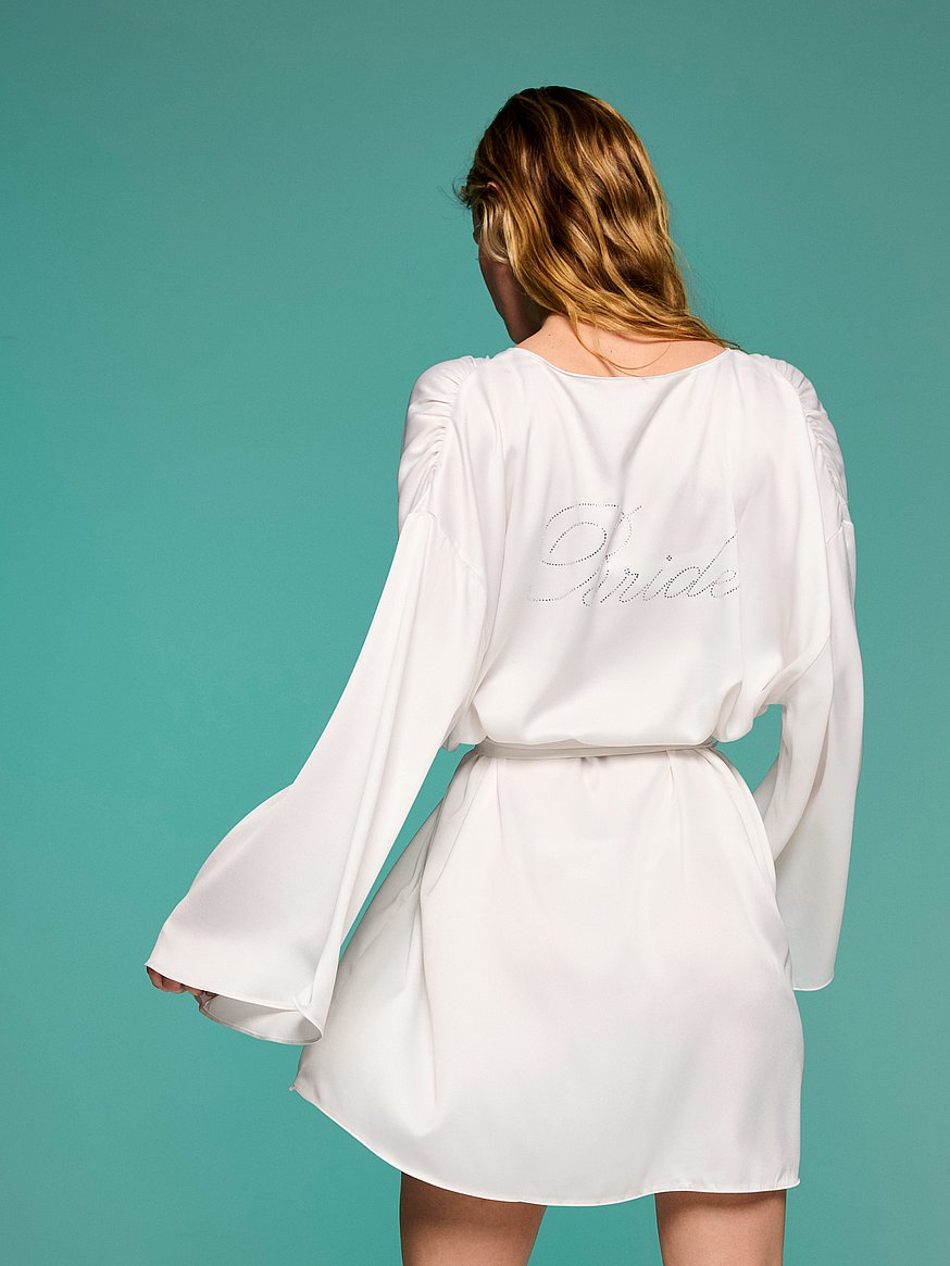satin short robe satin short robe