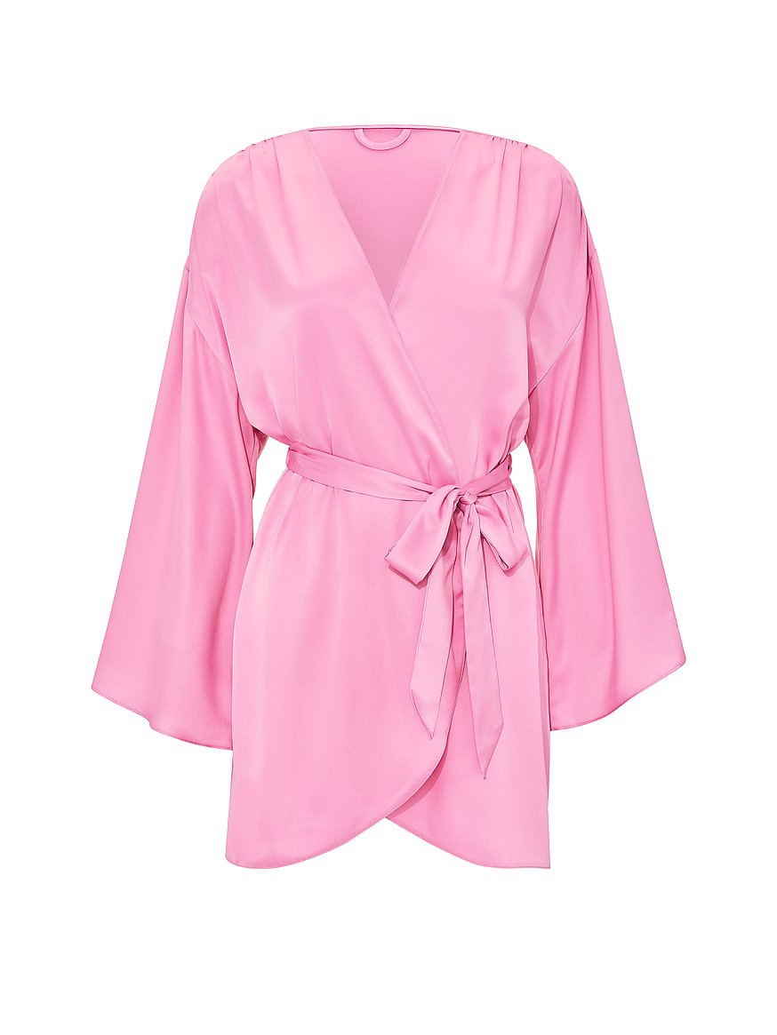 satin short robe satin short robe
