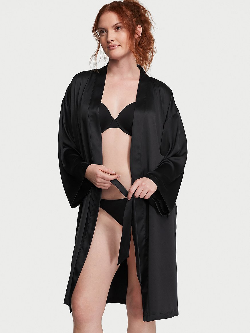 signature satin midi robe signature satin midi robe