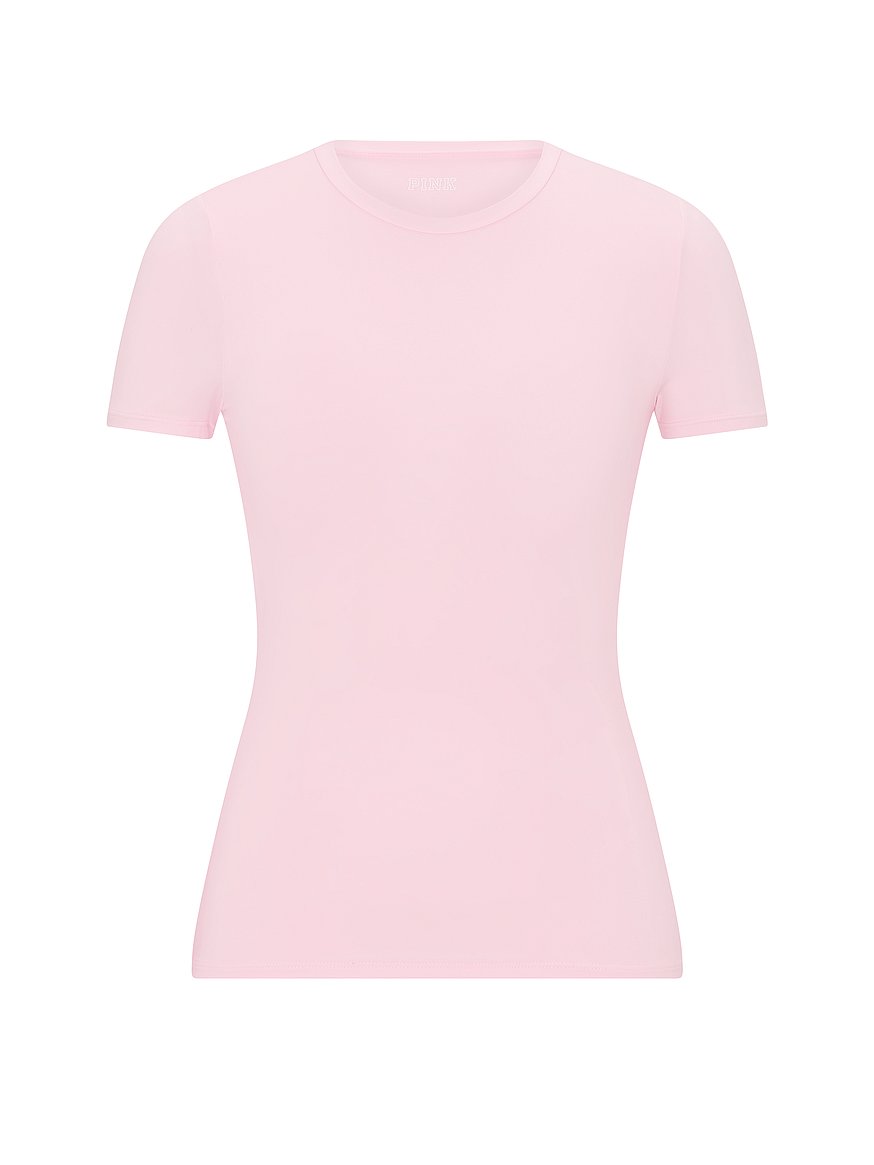 pink base stretch™ short sleeve tee pink base stretch™ short sleeve tee