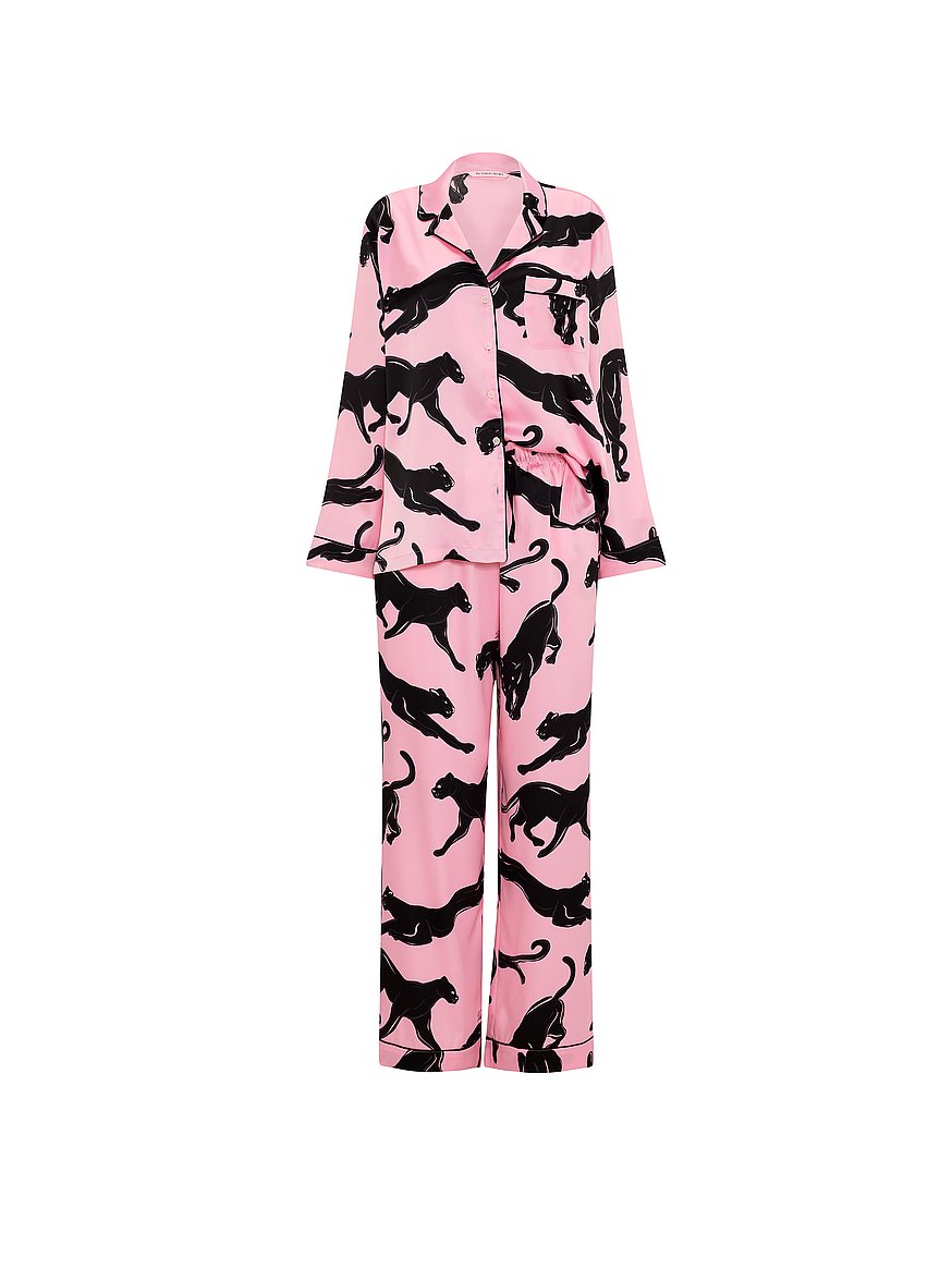 signature satin long pajama set signature satin long pajama set