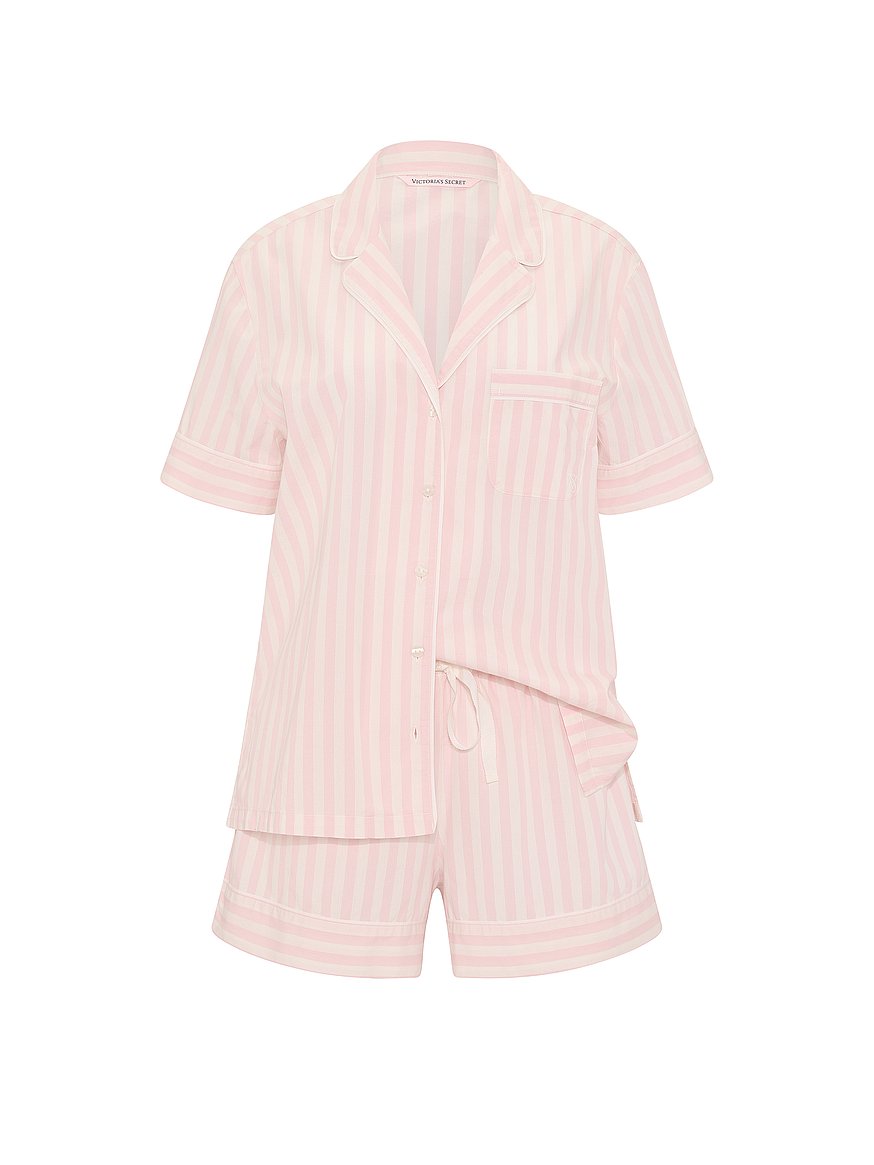 heritage cotton short pajama set heritage cotton short pajama set