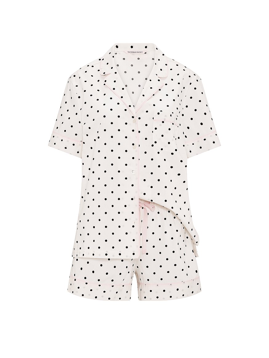 heritage cotton short pajama set heritage cotton short pajama set