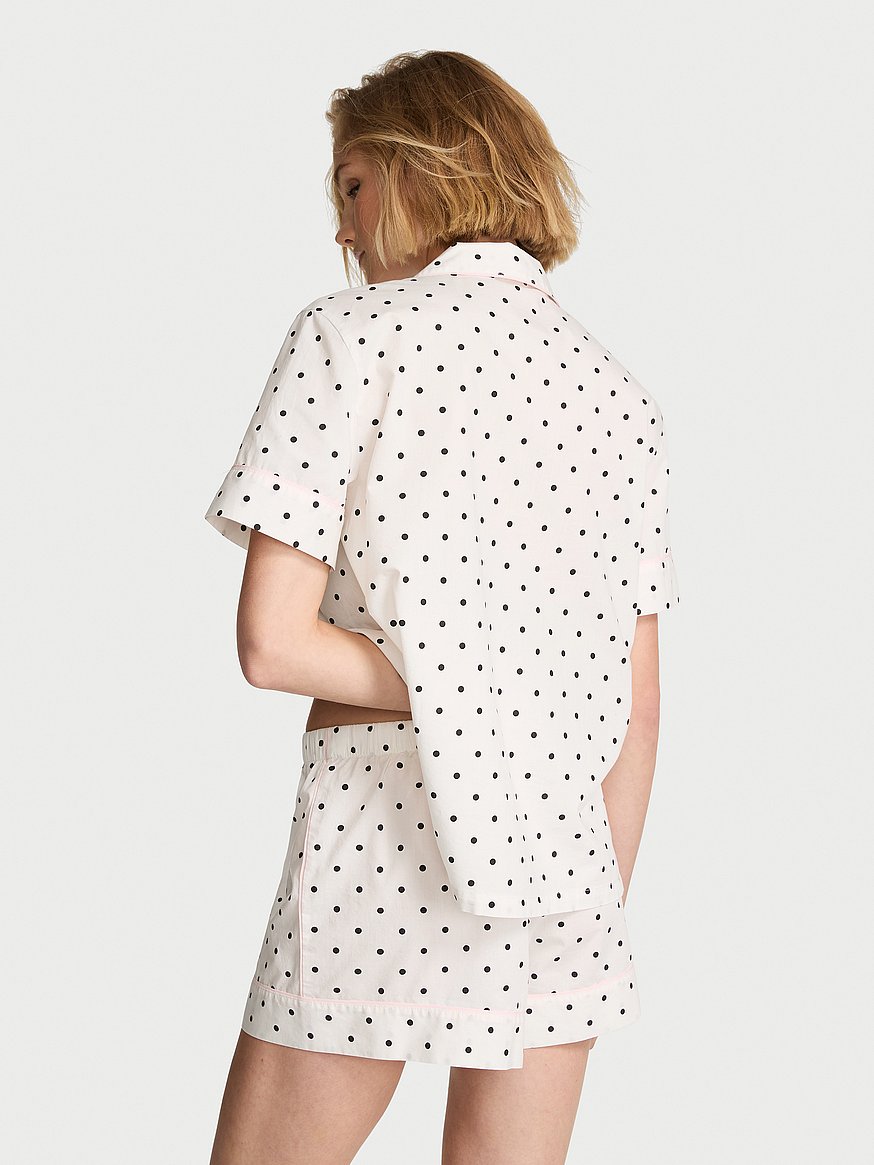 heritage cotton short pajama set heritage cotton short pajama set