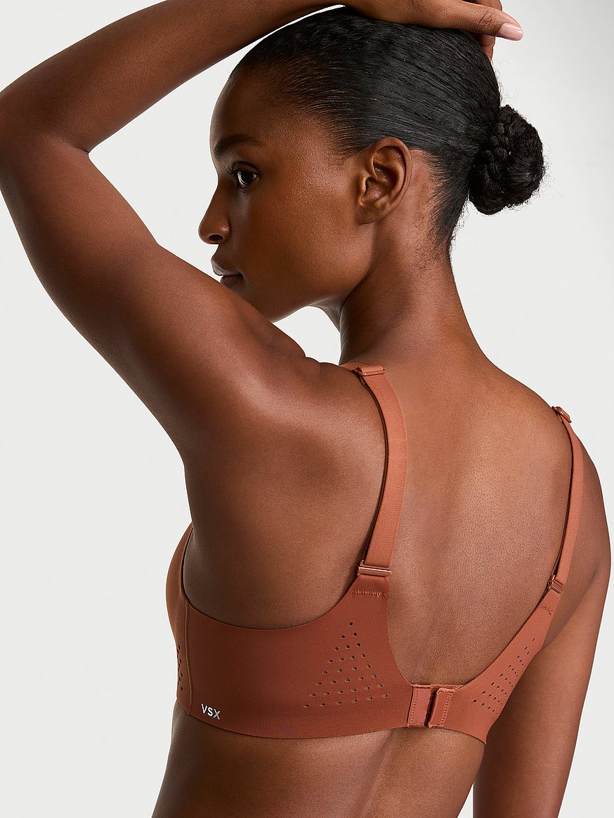 vsx featherweight™ medium v neck sports bra vsx featherweight™ medium v neck sports bra