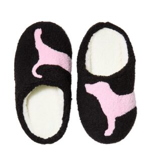 pink closed toe slippers