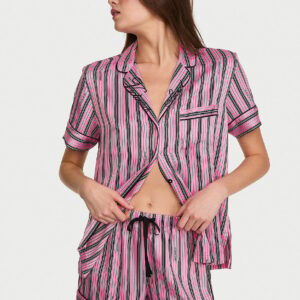 Витрина signature satin short pajama set