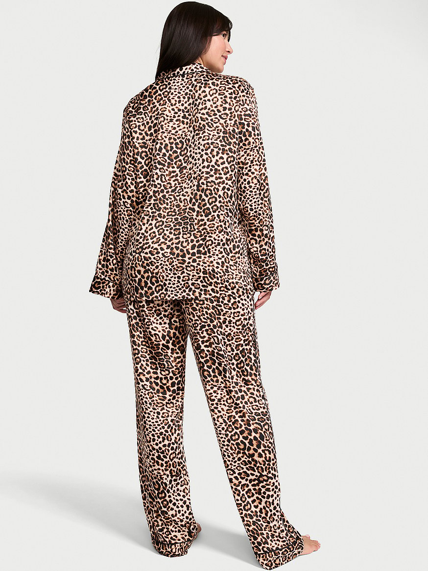 signature satin long pajama set signature satin long pajama set
