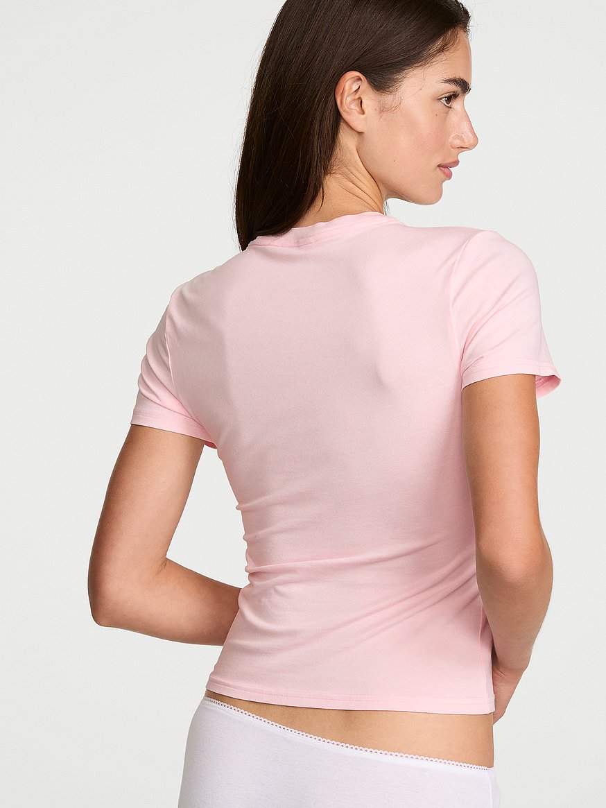 stretch cotton fitted tee stretch cotton fitted tee