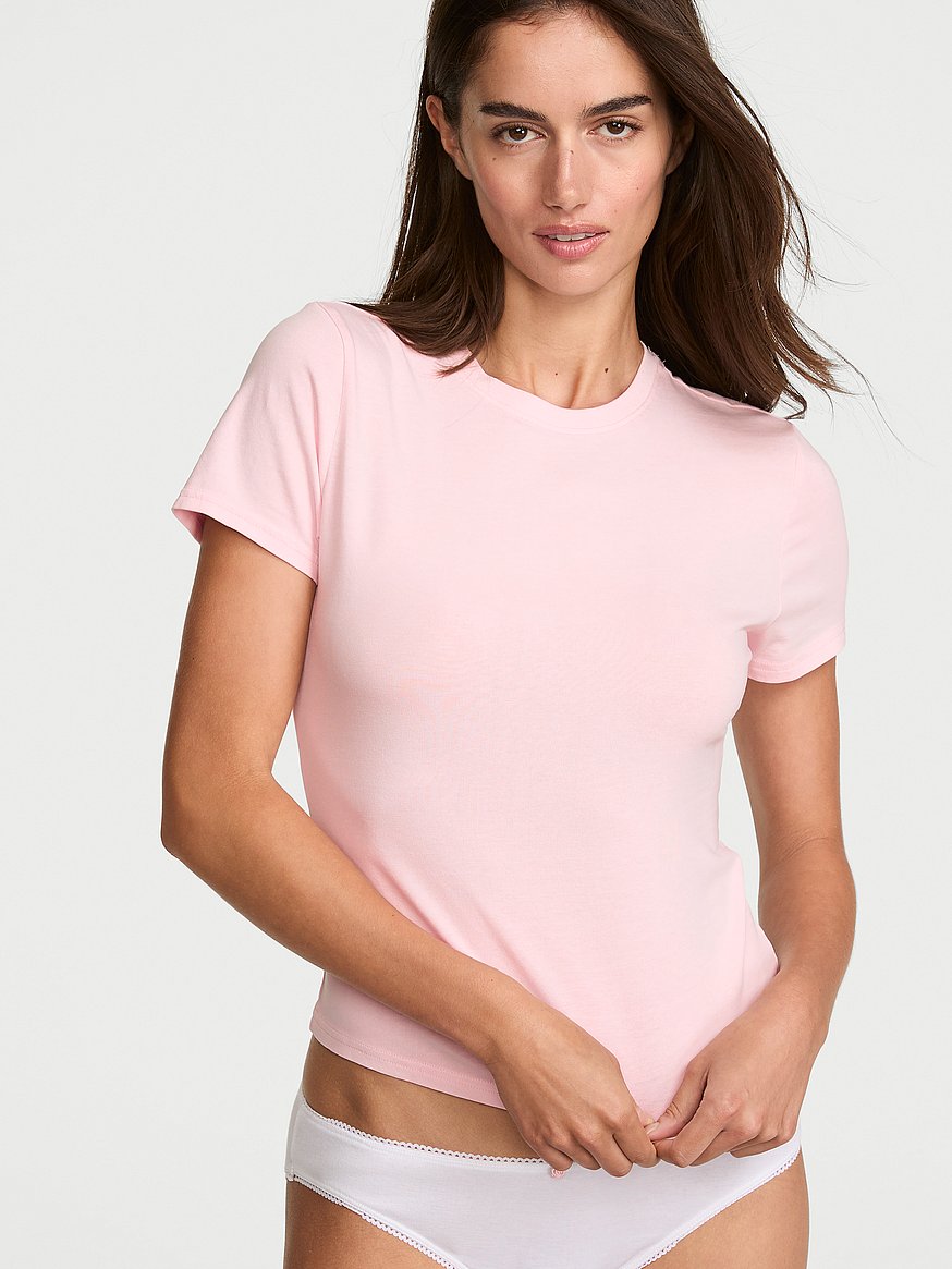 stretch cotton fitted tee stretch cotton fitted tee