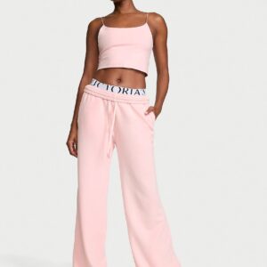 iconic fleece wide leg sweatpant