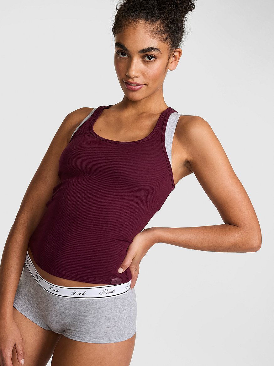 relaxed rib boyfriend tank top relaxed rib boyfriend tank top