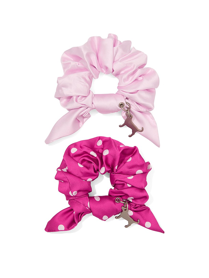 2 pack charm scrunchie set 2 pack charm scrunchie set