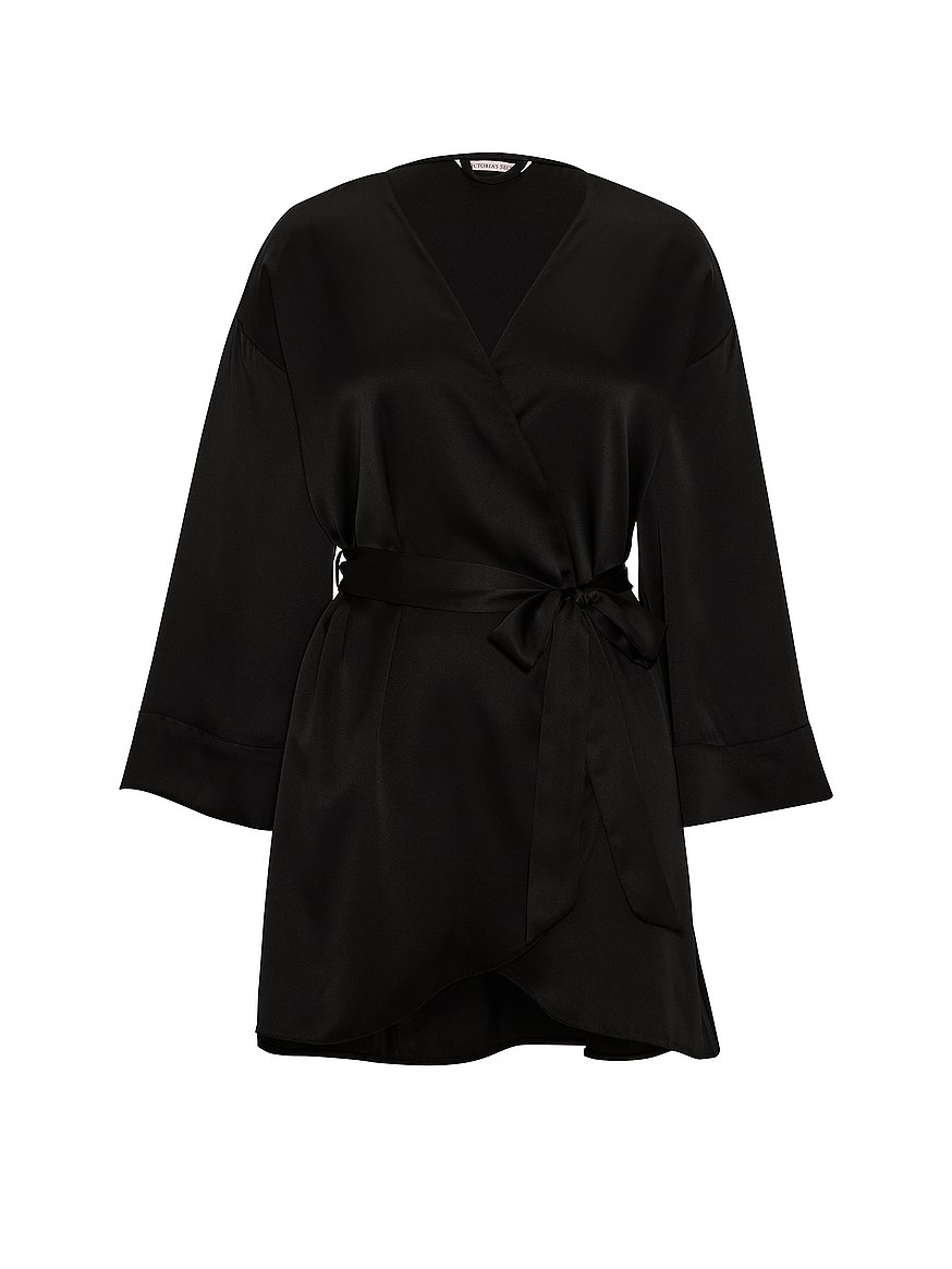 satin short robe satin short robe