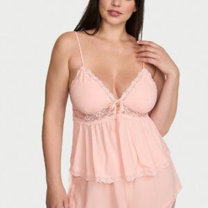 sosoft™ modal lace trim cami & shorts set
