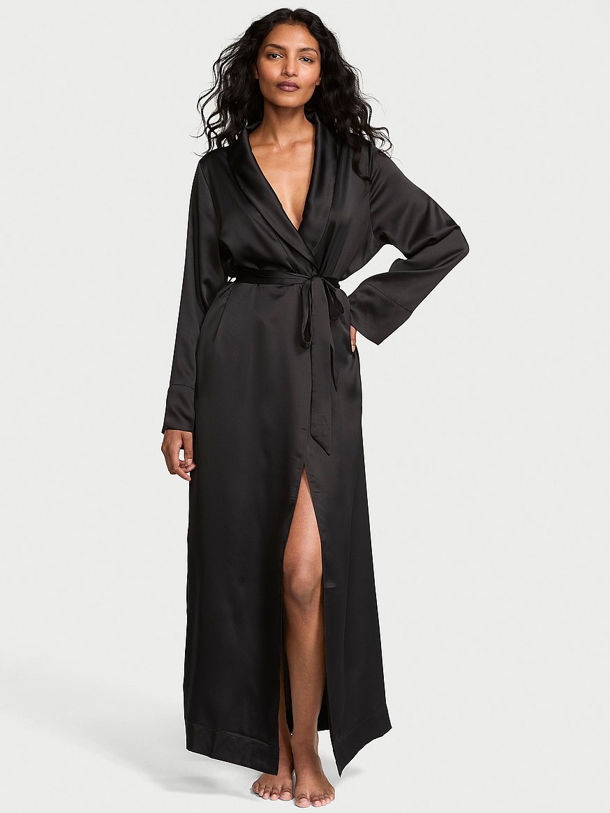 satin long robe satin long robe