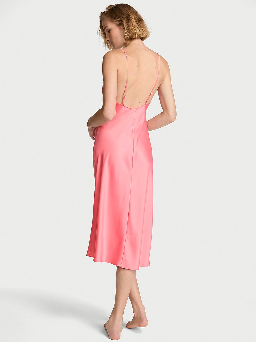 satin midi slip dress satin midi slip dress