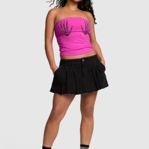 all day cotton™ side ruched tube top