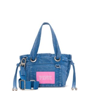 Home canvas flat bottom mini tote bag