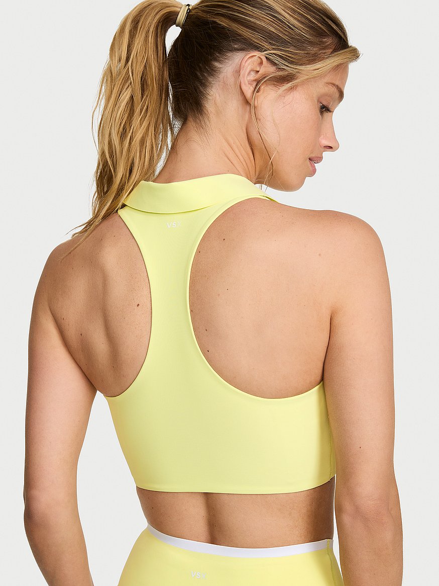 vsx racketcool™ collared bra top vsx racketcool™ collared bra top