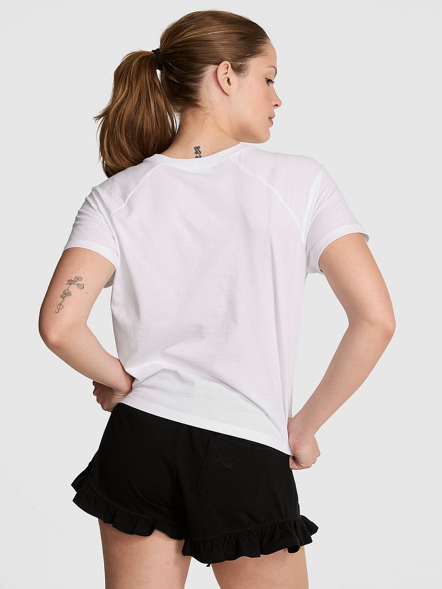 cotton raglan sleep tee cotton raglan sleep tee