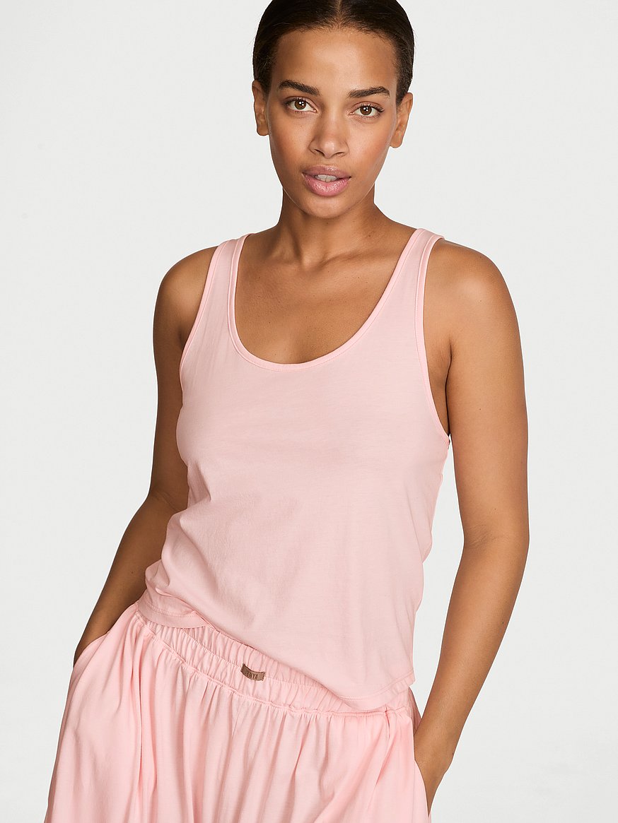 organic pima curved hem tank organic pima curved hem tank