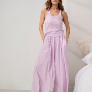 organic pima curved hem tank