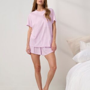 organic pima tee short set