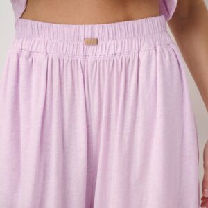 organic pima wide leg pant