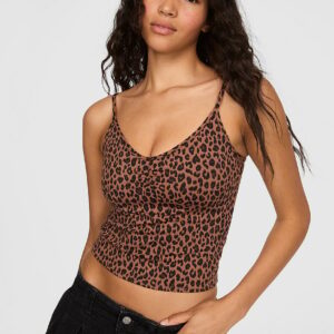 Home pink relay™ ruched bra tank